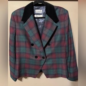 Women’s RAFAELA WOOL SUIT JACKET  16 PLAID